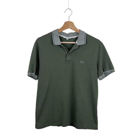 Lacoste Other - Lacoste Regular Fit Piped Cotton Petit Piqué Polo